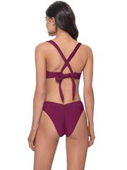 PQ Swim: Perla Halter-Basic Ruched Bikini (ZEN-033H-ZEN-211)