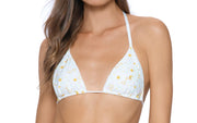 Embroidered Tri-Embroidered Tie Bikini
