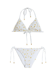 PQ Swim: Embroidered Tri-Embroidered Tie Bikini (CEL-130R-CEL-213)