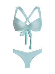 PQ Swim: Perla Halter-Basic Ruched Bikini (SHR-033T-SHR-211)