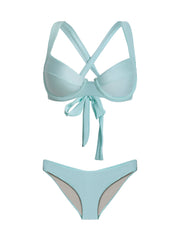 PQ Swim: Perla Halter-Basic Ruched Bikini (SHR-033T-SHR-211)