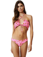 PQ Swim: Remi Ruched Bandeau-Reversible Basic Ruched Bikini (STW-048B-STW-211)