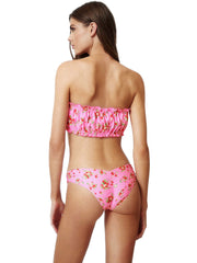 PQ Swim: Remi Ruched Bandeau-Reversible Basic Ruched Bikini (STW-048B-STW-211)