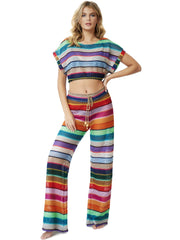 PQ Swim: Renee Crop-Bree Boho Pant (CAP-1094T-CAP-1230P)