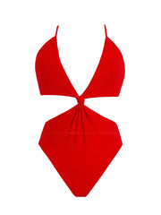 PQ Swim: Knot Cutout One Piece (CAP-586P)