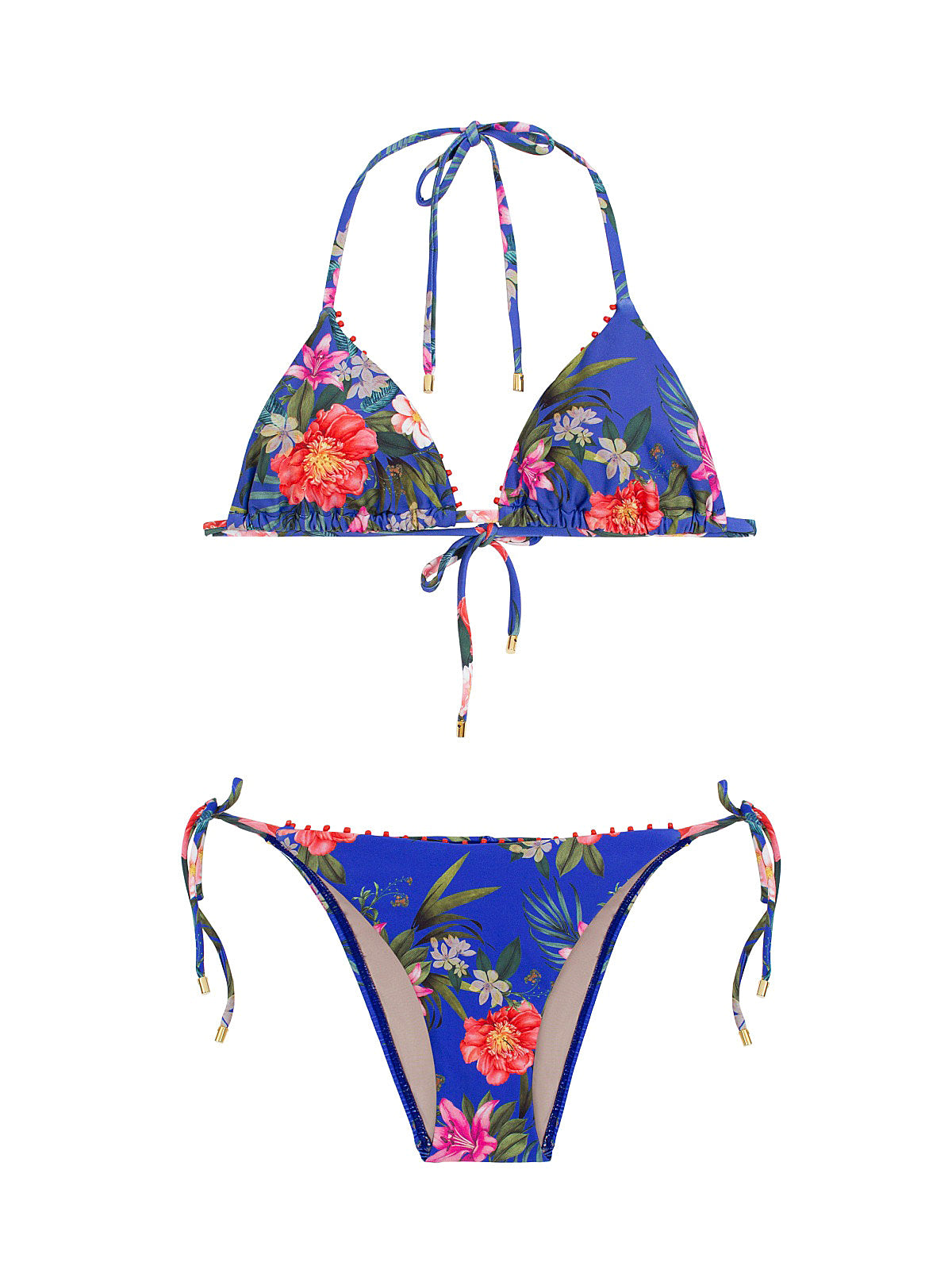 PQ Swim Embroidered TriEmbroidered Tie Bikini (BOC130RBOC213