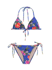 PQ Swim: Embroidered Tri-Embroidered Tie Bikini (BOC-130R-BOC-213)