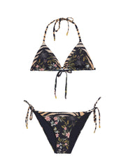 PQ Swim: Embroidered Mix Up Tri-Embroidered Mix Up Tie Bikini (GAP-662T-GAP-662)