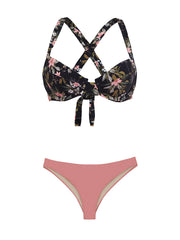 PQ Swim: Perla Halter-Basic Ruched Bikini (GAP-033H-PIK-211)