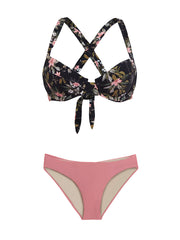 PQ Swim: Perla Halter-Basic Ruched Bikini (GAP-033H-PIK-211)