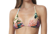 Ruched Tri-Ruched Tie Bikini ::RET