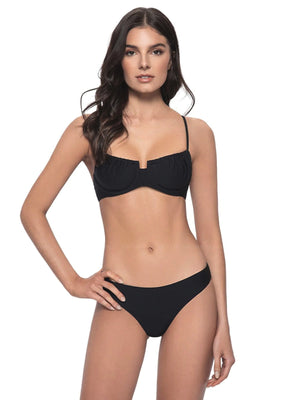 PQ Swim: Jasmine Underwire-Basic Ruched Bikini (MID-058B-MID-211)