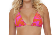 Embroidered Lettuce Edge Tri-Embroidered Lettuce Edge Tie Bikini