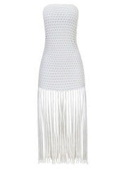 PQ Swim: Vanessa Strapless Fringe Dress (WAT-1289D)