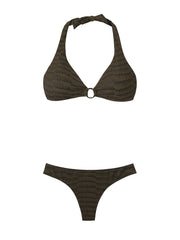 PQ Swim: Donna Halter-Basic Ruched Bikini (CBN-132H-CBN-211)