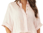 Scalloped Linen-Scalloped Linen Shorts