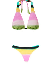 PQ Swim: Sadler Halter-Basic Ruched Bikini (BRE-793H-BRE-211)