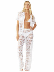 PQ Swim: Lace Button-High Waist Lace Pants (WAT-1281T-WAT-1282P)