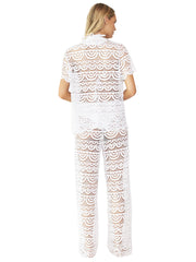 PQ Swim: Lace Button-High Waist Lace Pants (WAT-1281T-WAT-1282P)