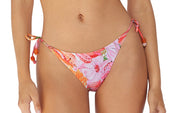 Embroidered Tri-Embroidered Tie Bikini ::RET
