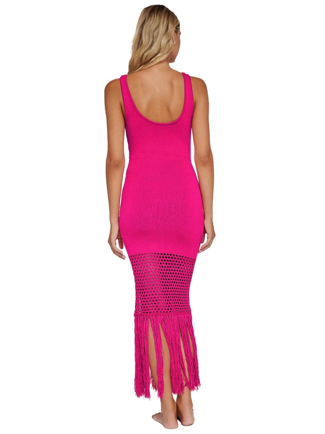 strapless open back dress SPINE OPEN BACK (MAXI DRESS)
