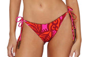 Embroidered Tri-Embroidered Tie Bikini