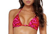 Embroidered Tri-Embroidered Tie Bikini ::RET