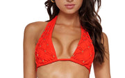 Beaded Brynn Halter-Basic Ruched Bikini