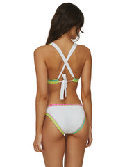 PQ Swim: Crochet Trim-Crochet Trim Scoop Bikini (WAT-142R-WAT-225F)