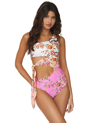 PQ Swim: One-Shoulder Cutout One-Piece (BAI-582P)