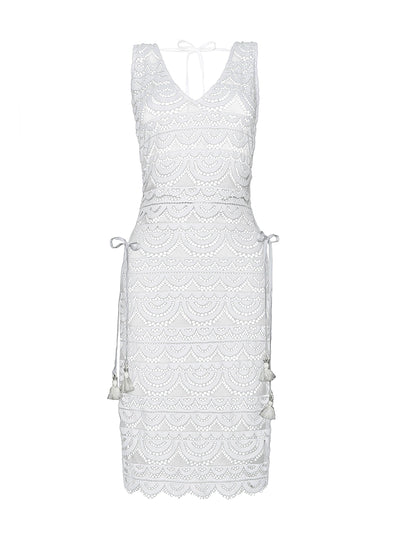PQ Swim: Noah Joy Lace Tunic (WHT-965D)