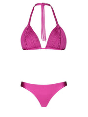 PQ Swim: Isla Triangle-Basic Ruched Bikini (CPK-111R-CPK-211)