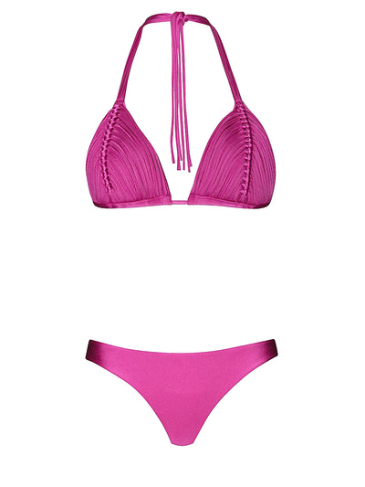 PQ Swim: Isla Triangle-Basic Ruched Bikini (CPK-111R-CPK-211)