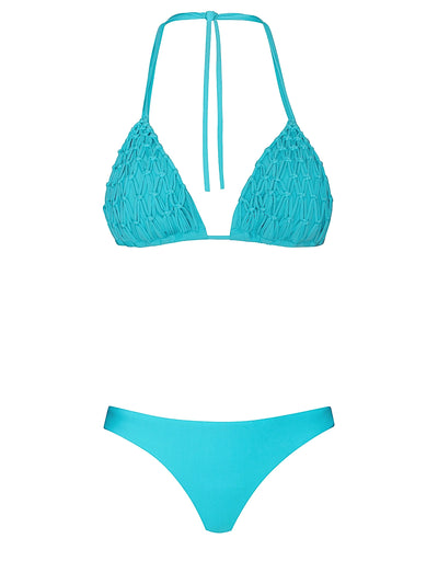 PQ Swim: Lila Triangle-Basic Ruched Bikini (SLT-1530R-SLT-211)