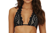 Lace Halter-Lace Fanned Bikini