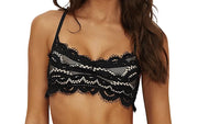 Lace Bralette-Laced Fanned Bikini