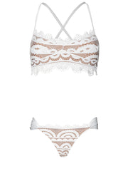 PQ Swim: Lace Bralette-Laced Fanned Bikini (WAT-131B-WAT-251)
