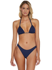 PQ Swim: Isla Triangle-Basic Ruched Bikini (NVY-111R-NVY-211)