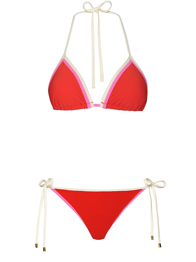 PQ Swim: Thea Triangle-Cecilia Tie Side Bikini (PAN-1520R-PAN-1614)