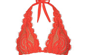 Lace Halter-Lace Fanned Bikini ::RET