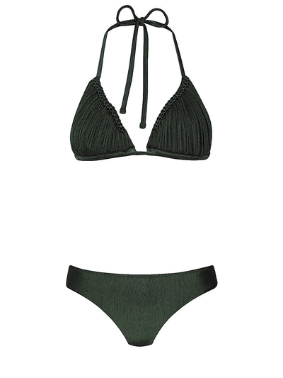 PQ Swim: Skyla Triangle-Basic Ruched Bikini (OLV-1529R-OLV-211)