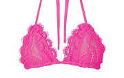 Lace Triangle-Lace Tie Side Bikini
