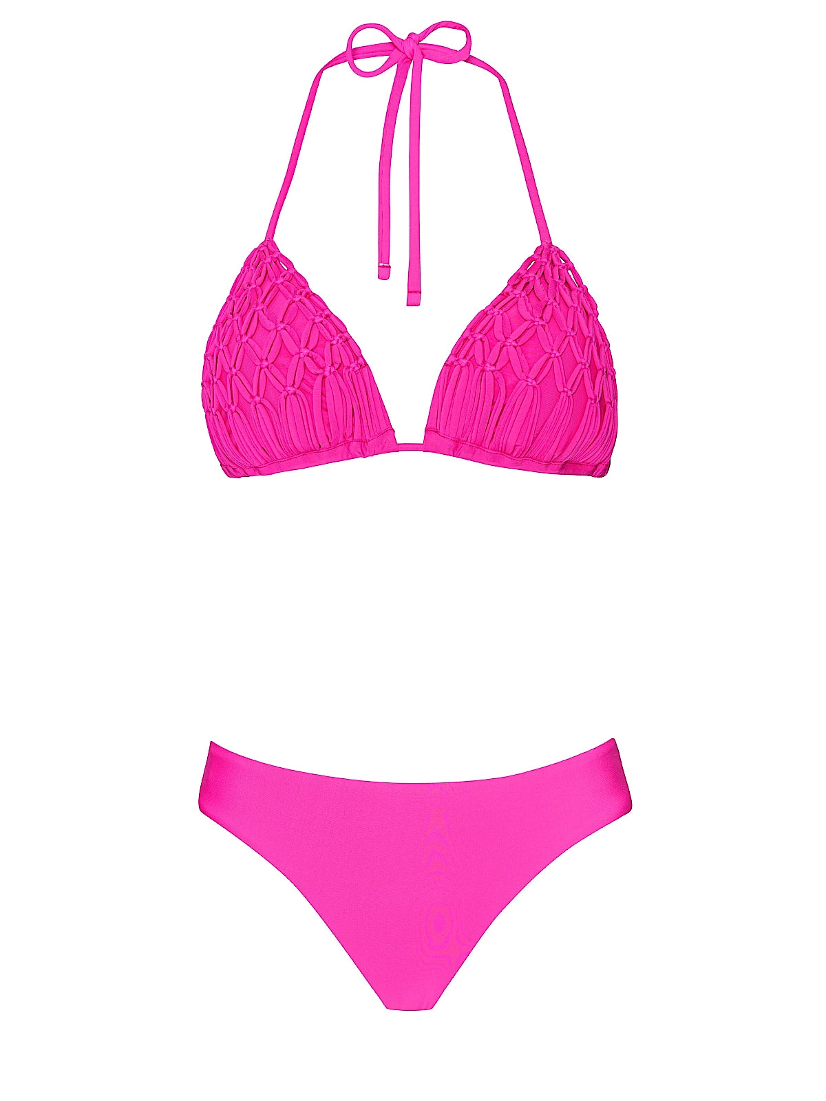 PQ Swim: Lila Triangle-Basic Ruched Bikini