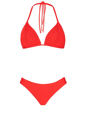 PQ Swim: Isla Triangle-Basic Ruched Bikini (MIL-111R-MIL-211)