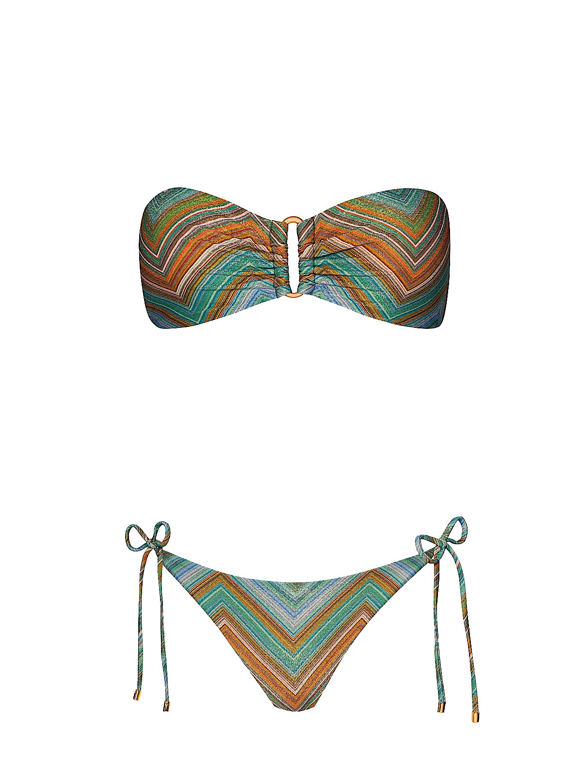 PQ Swim: Detail Bandeau-Tie Side Bikini (CHV-030B-CHV-213)