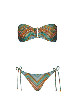 PQ Swim: Detail Bandeau-Tie Side Bikini (CHV-030B-CHV-213)
