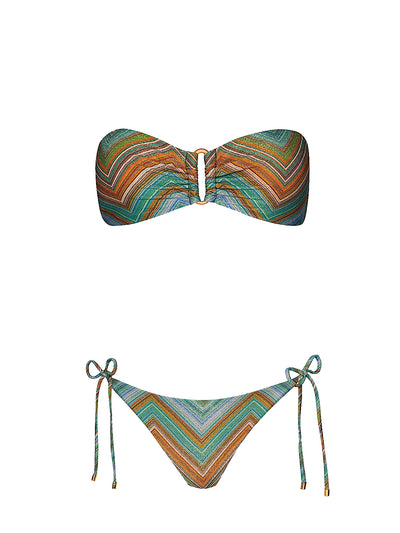 PQ Swim: Detail Bandeau-Tie Side Bikini (CHV-030B-CHV-213)