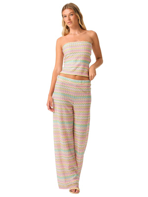 PQ Swim: Elle Strapless-Meg High Waist Pant (LVS-1422T-LVS-1282P)