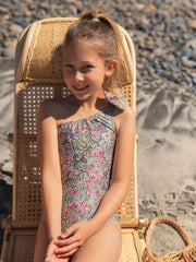 PQ Swim Kids: One Shoulder Bow One Piece (PSC-630P)
