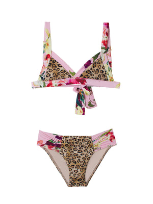 PQ Swim Kids: Nina Triangle Mix Up Bikini (LEO-852B)